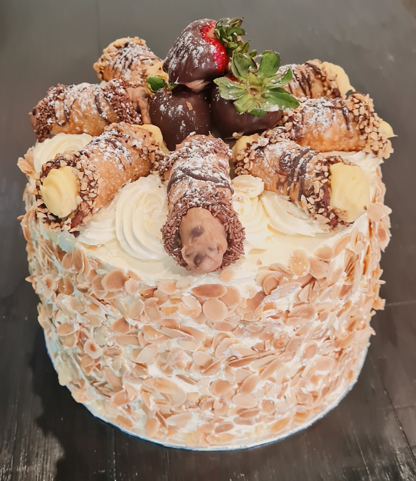 Cannoli Tower Cake