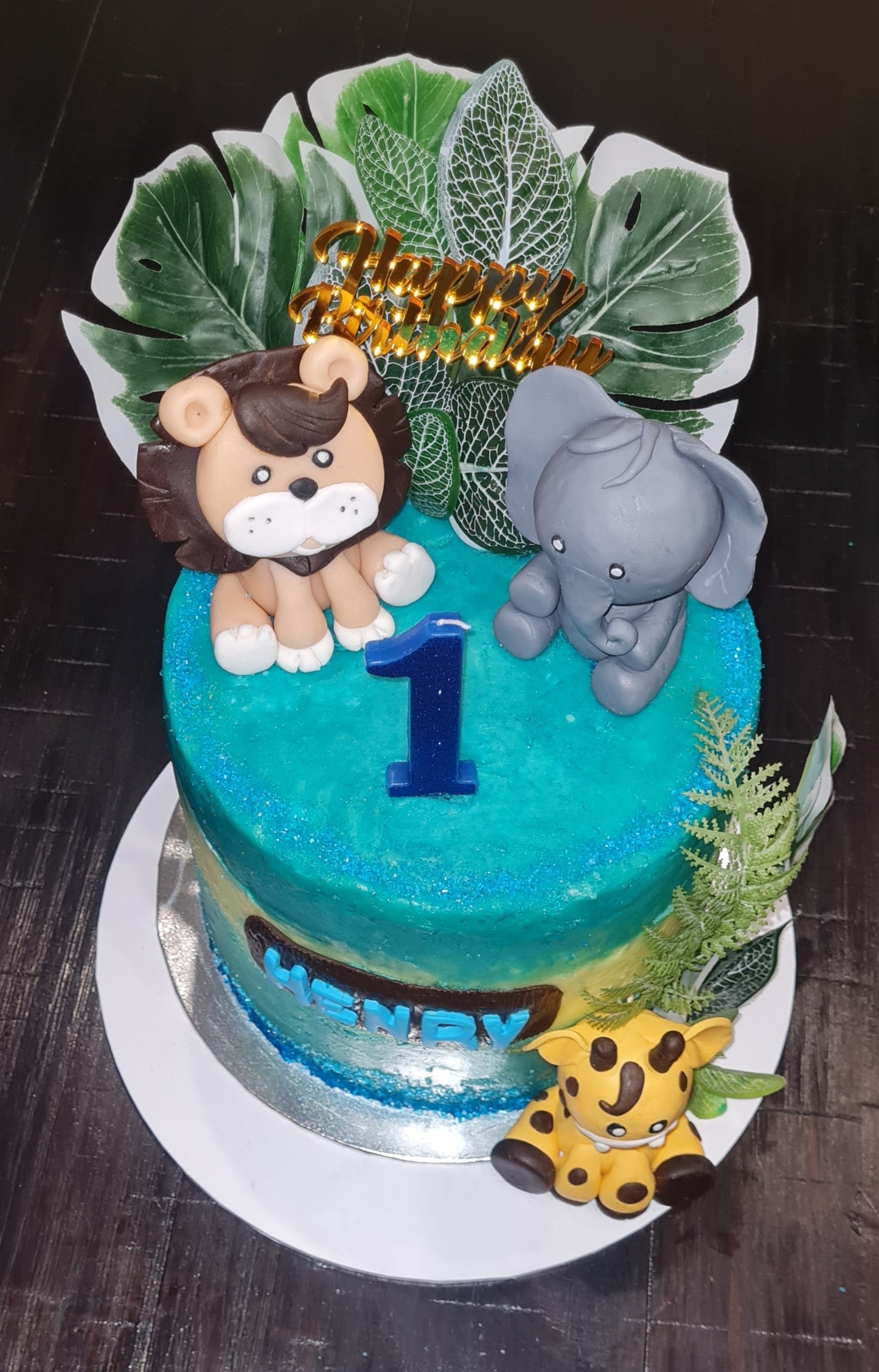 Africa Theme Fondant Cake