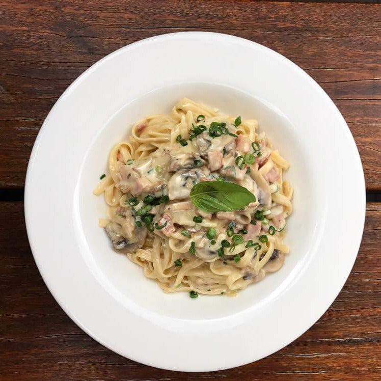 Chicken Boscaiola Fettuccini